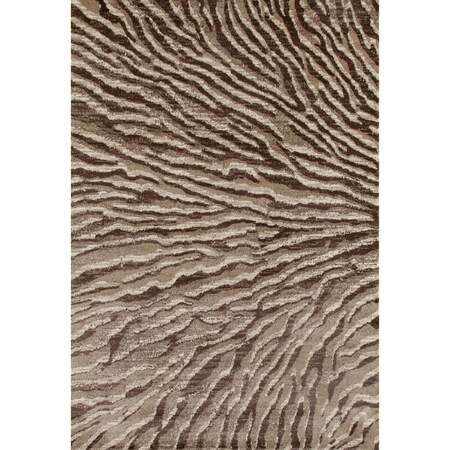 Standalone 8 X 11 Ft. Troy Collection Ripple Woven Area Rug, Beige ST324837